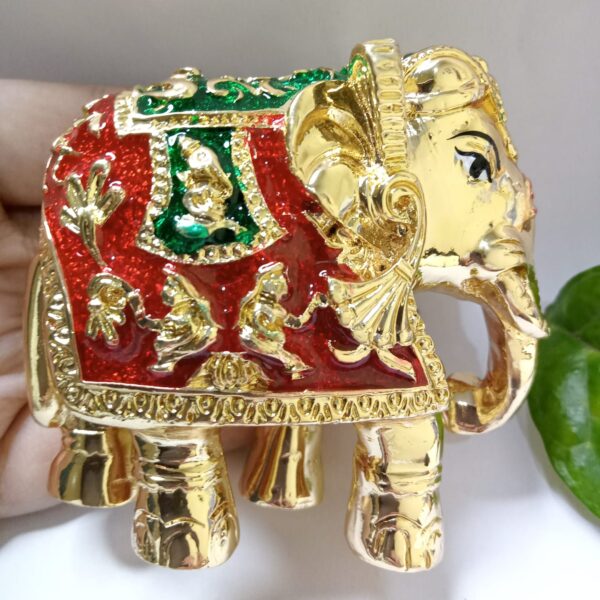 3 inch microplated gajlaxmi