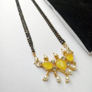 yellow mangalsutra 18 inch