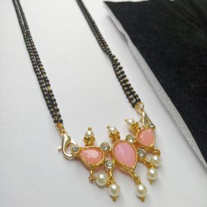 pink 18 inch mangalsutra