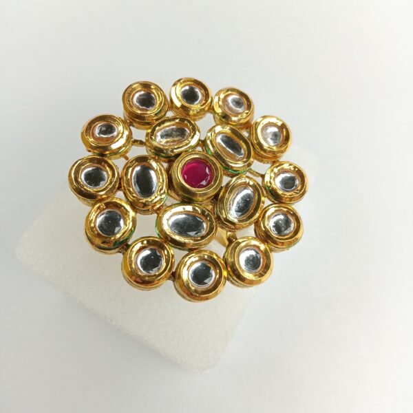 kundan finger ring