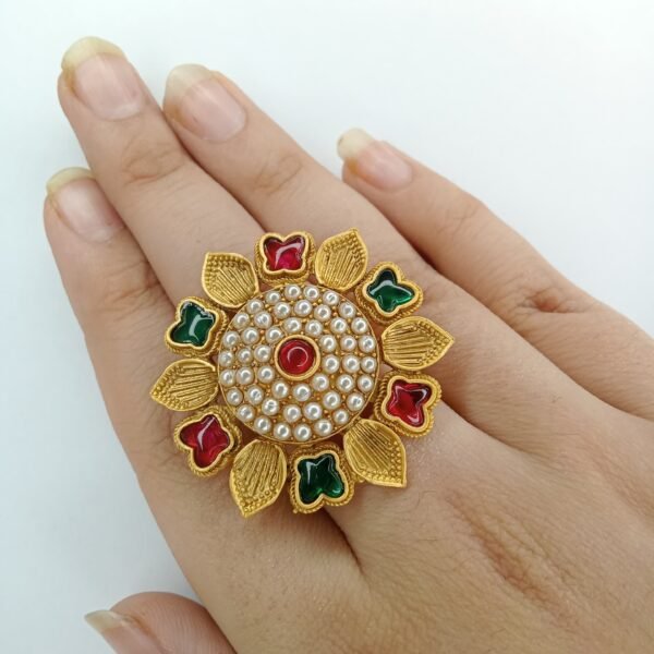 flower finger ring