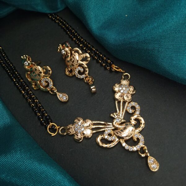 fancy coated mangalsutra
